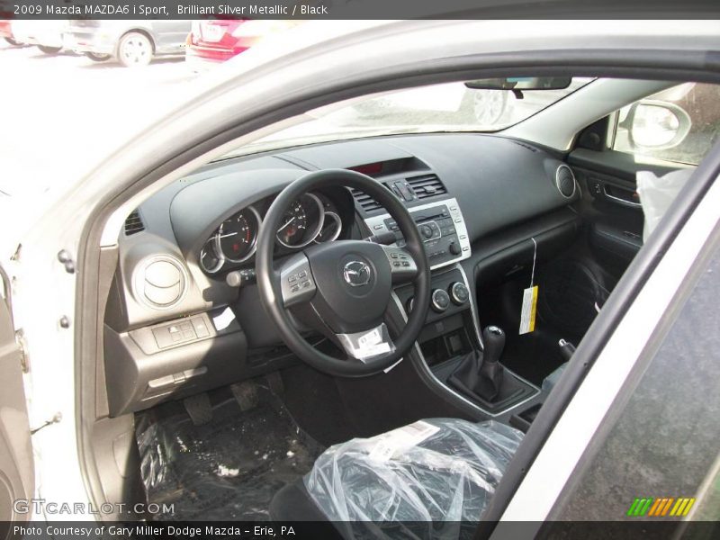 Brilliant Silver Metallic / Black 2009 Mazda MAZDA6 i Sport