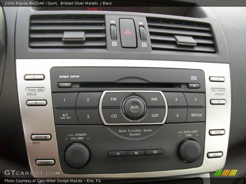 Brilliant Silver Metallic / Black 2009 Mazda MAZDA6 i Sport