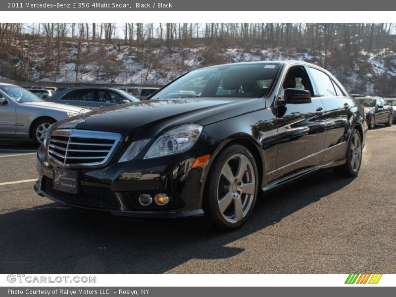Black / Black 2011 Mercedes-Benz E 350 4Matic Sedan