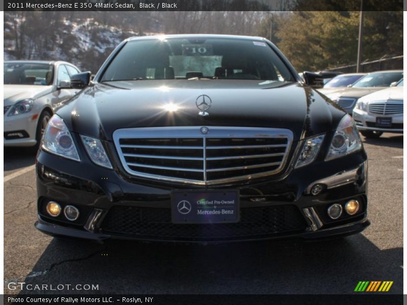 Black / Black 2011 Mercedes-Benz E 350 4Matic Sedan