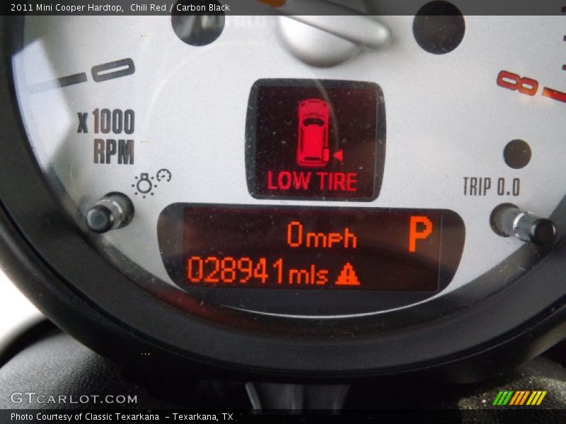 Chili Red / Carbon Black 2011 Mini Cooper Hardtop