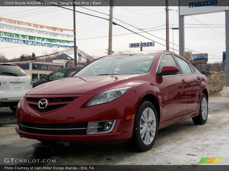 Sangria Red Mica / Black 2009 Mazda MAZDA6 i Touring