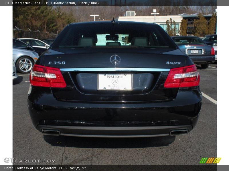 Black / Black 2011 Mercedes-Benz E 350 4Matic Sedan