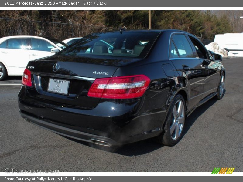 Black / Black 2011 Mercedes-Benz E 350 4Matic Sedan