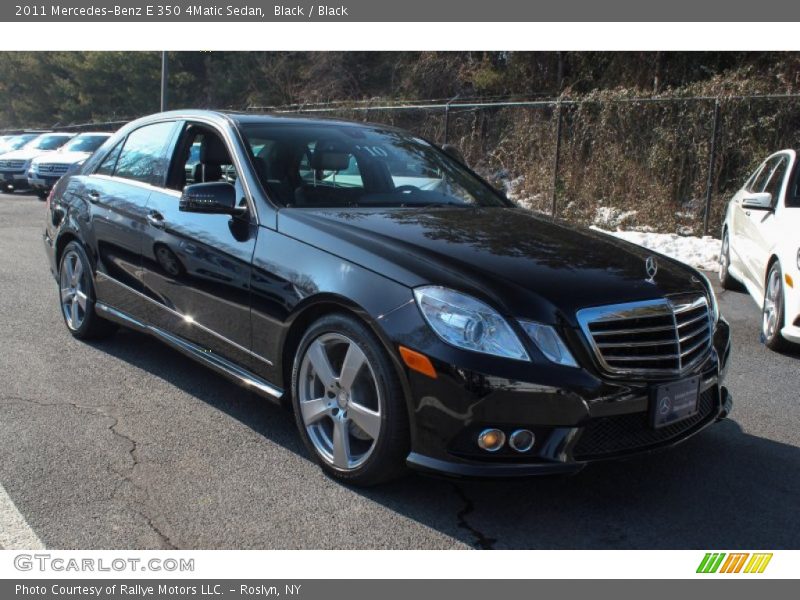 Black / Black 2011 Mercedes-Benz E 350 4Matic Sedan