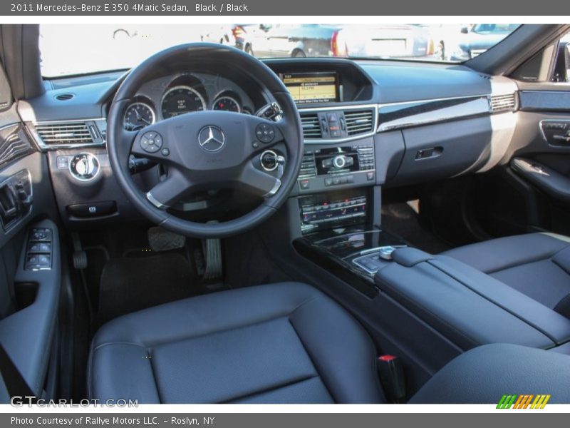Black / Black 2011 Mercedes-Benz E 350 4Matic Sedan