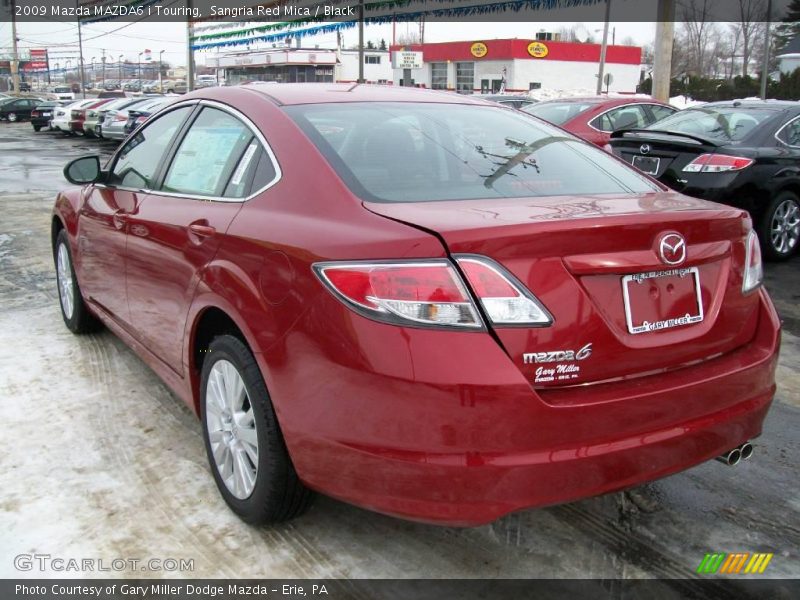 Sangria Red Mica / Black 2009 Mazda MAZDA6 i Touring