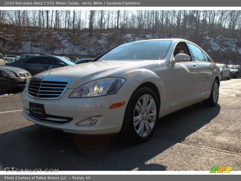 Arctic White / Savanna/Cashmere 2009 Mercedes-Benz S 550 4Matic Sedan