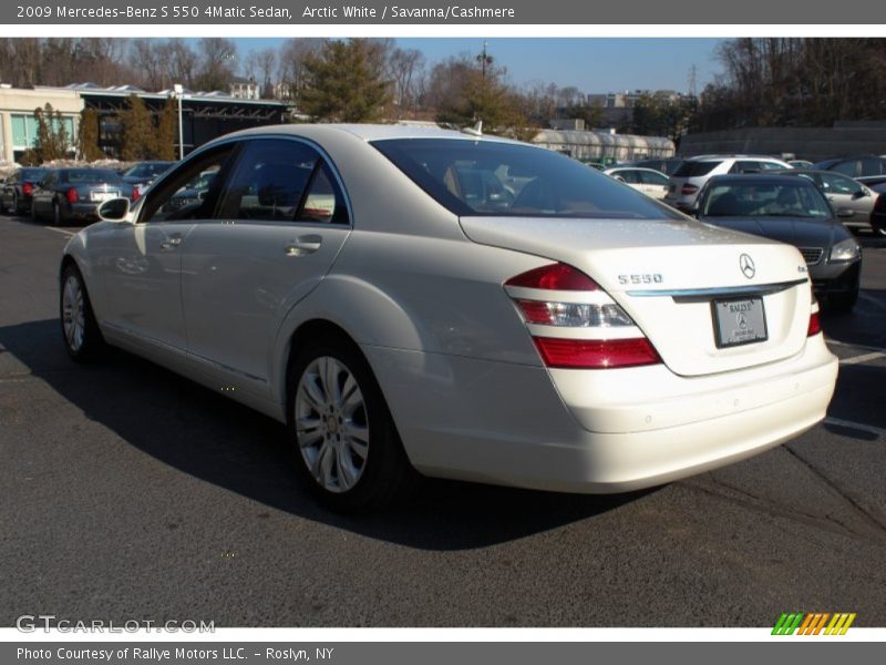 Arctic White / Savanna/Cashmere 2009 Mercedes-Benz S 550 4Matic Sedan