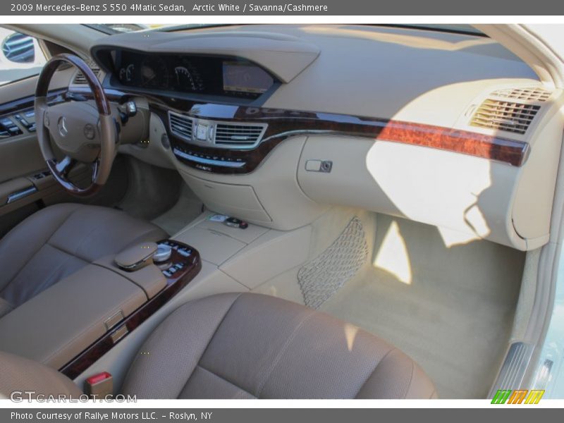 Arctic White / Savanna/Cashmere 2009 Mercedes-Benz S 550 4Matic Sedan