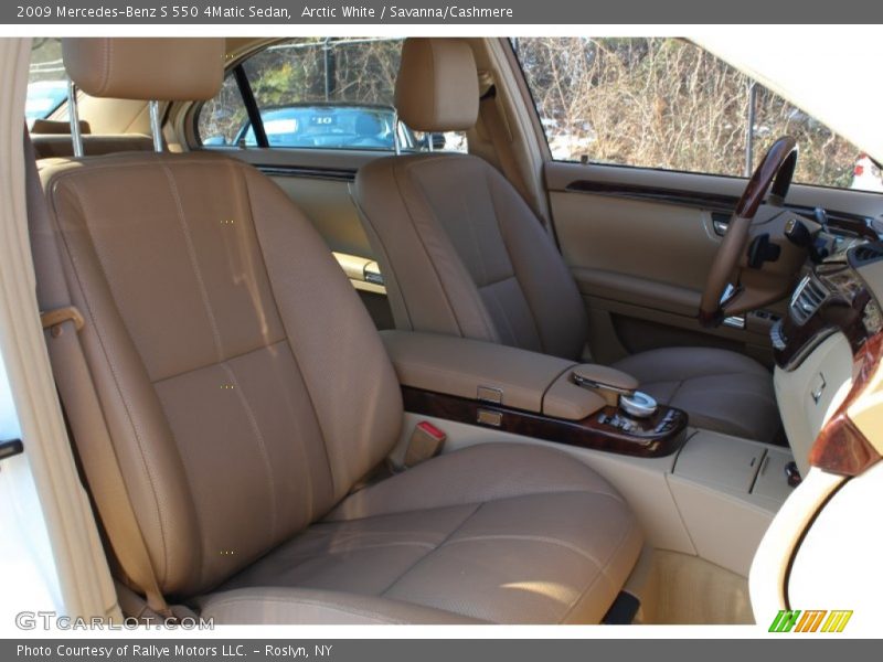 Arctic White / Savanna/Cashmere 2009 Mercedes-Benz S 550 4Matic Sedan