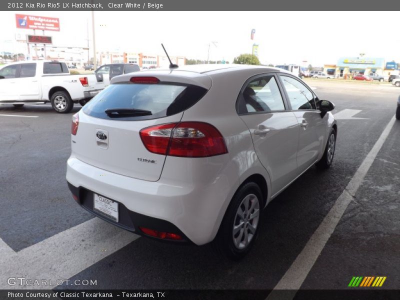 Clear White / Beige 2012 Kia Rio Rio5 LX Hatchback