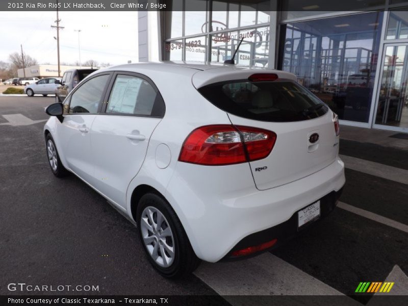 Clear White / Beige 2012 Kia Rio Rio5 LX Hatchback