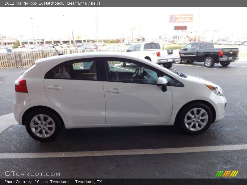 Clear White / Beige 2012 Kia Rio Rio5 LX Hatchback