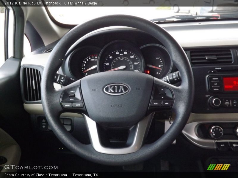 Clear White / Beige 2012 Kia Rio Rio5 LX Hatchback