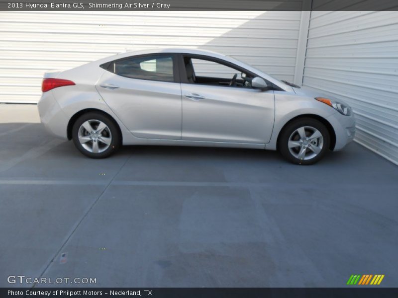 Shimmering Air Silver / Gray 2013 Hyundai Elantra GLS