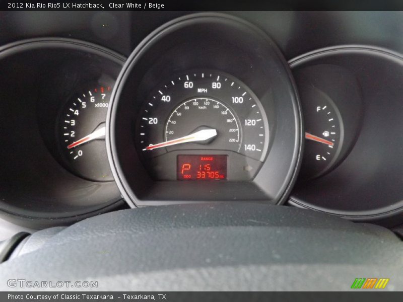 Clear White / Beige 2012 Kia Rio Rio5 LX Hatchback