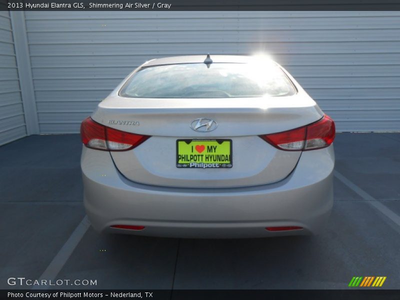 Shimmering Air Silver / Gray 2013 Hyundai Elantra GLS