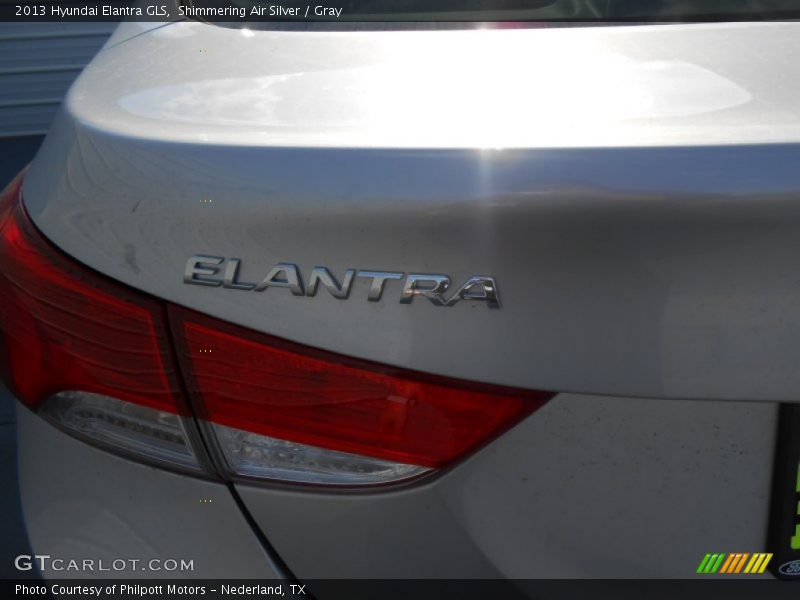 Shimmering Air Silver / Gray 2013 Hyundai Elantra GLS
