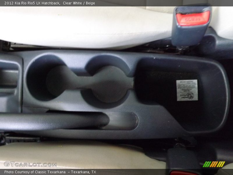 Clear White / Beige 2012 Kia Rio Rio5 LX Hatchback