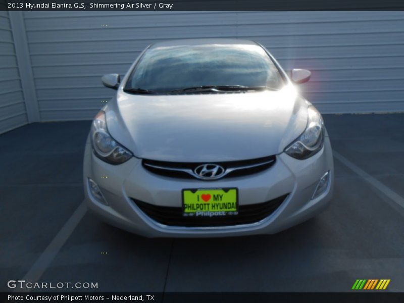 Shimmering Air Silver / Gray 2013 Hyundai Elantra GLS