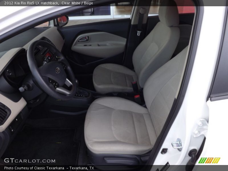 Clear White / Beige 2012 Kia Rio Rio5 LX Hatchback