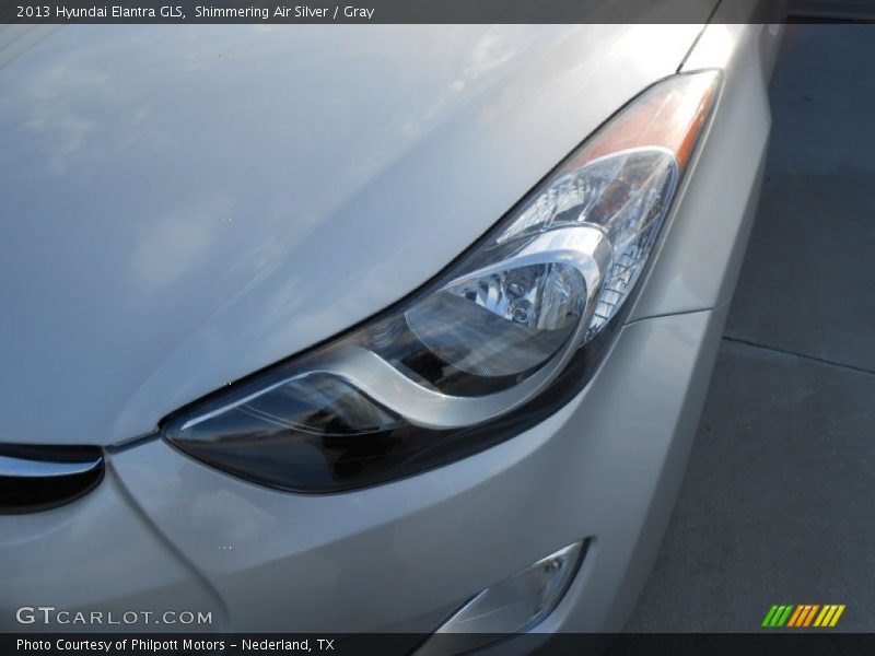 Shimmering Air Silver / Gray 2013 Hyundai Elantra GLS