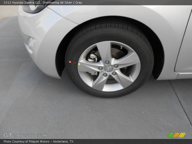Shimmering Air Silver / Gray 2013 Hyundai Elantra GLS