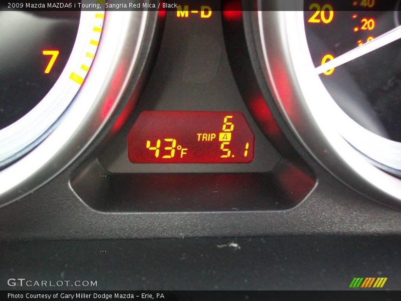 Sangria Red Mica / Black 2009 Mazda MAZDA6 i Touring
