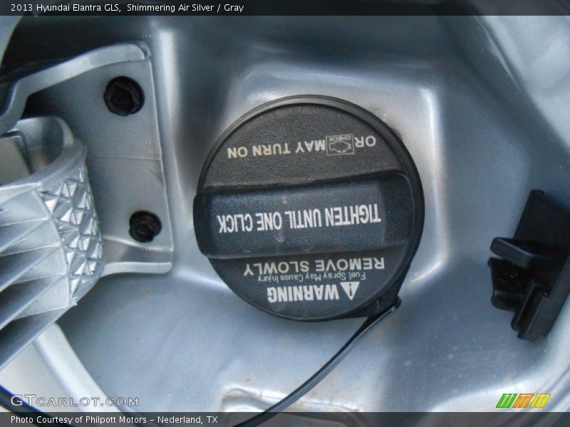 Shimmering Air Silver / Gray 2013 Hyundai Elantra GLS