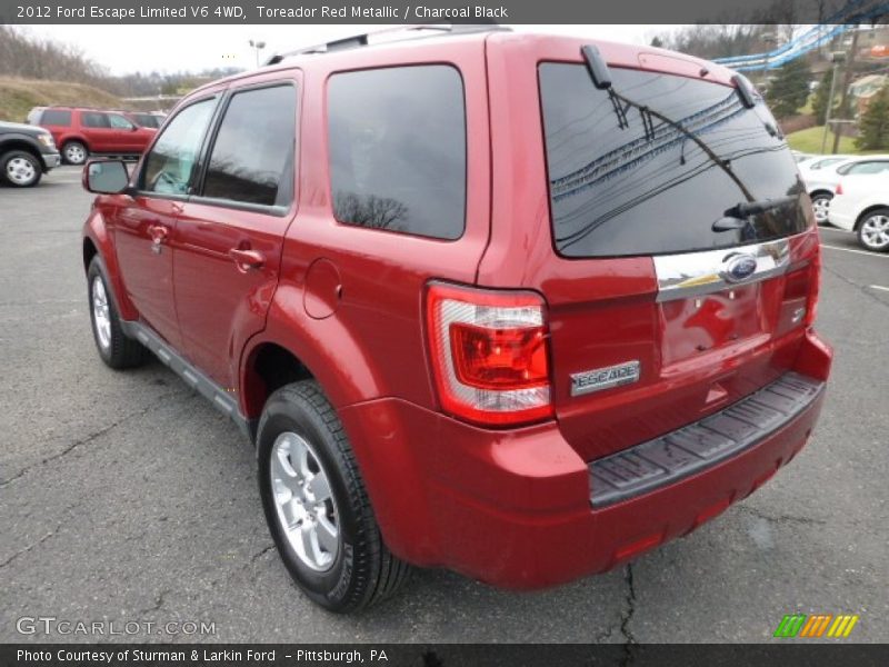 Toreador Red Metallic / Charcoal Black 2012 Ford Escape Limited V6 4WD