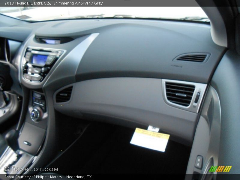 Shimmering Air Silver / Gray 2013 Hyundai Elantra GLS