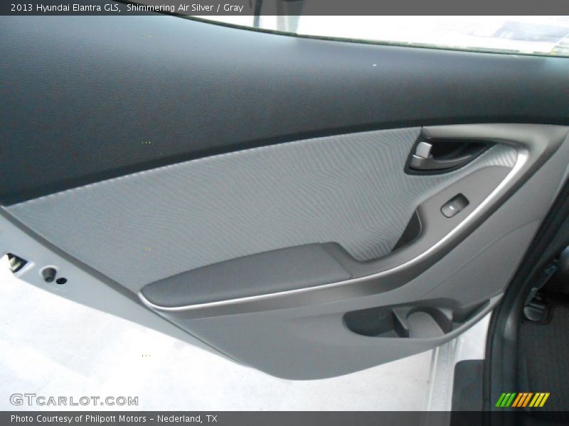 Shimmering Air Silver / Gray 2013 Hyundai Elantra GLS