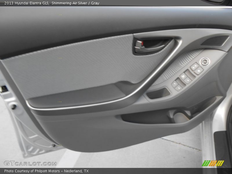 Shimmering Air Silver / Gray 2013 Hyundai Elantra GLS