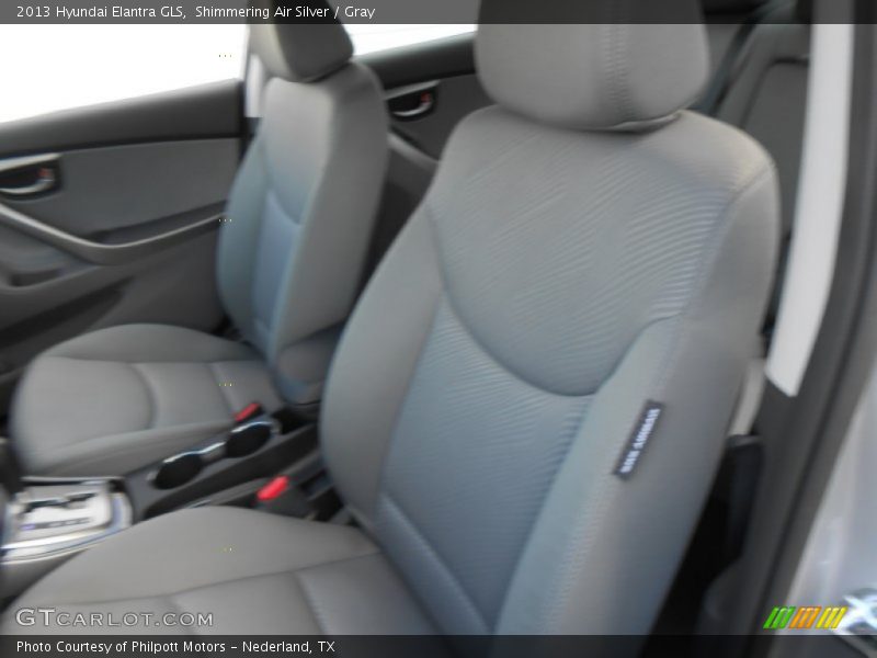 Shimmering Air Silver / Gray 2013 Hyundai Elantra GLS
