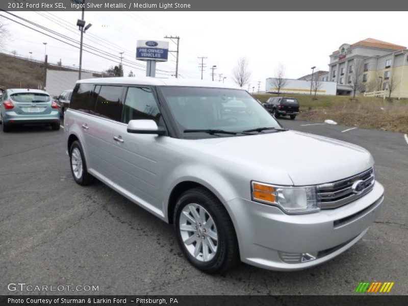 Ingot Silver Metallic / Medium Light Stone 2012 Ford Flex SEL