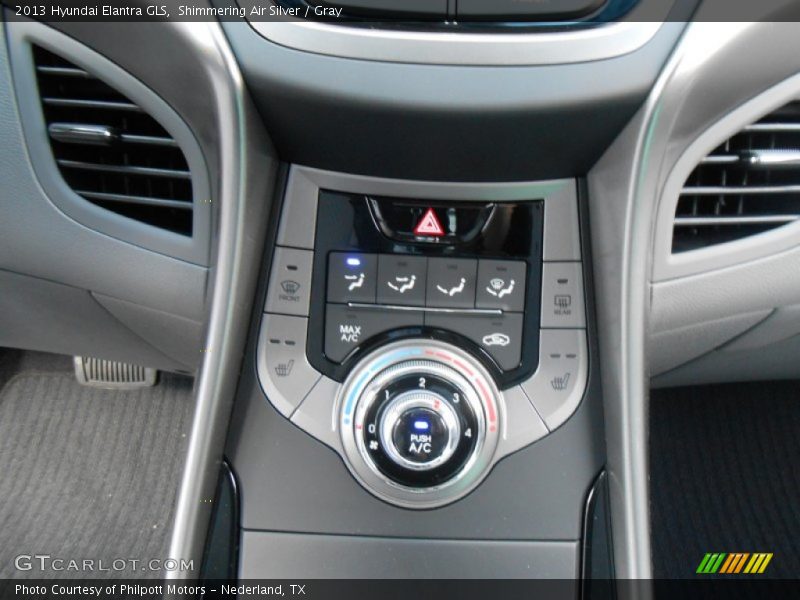Shimmering Air Silver / Gray 2013 Hyundai Elantra GLS