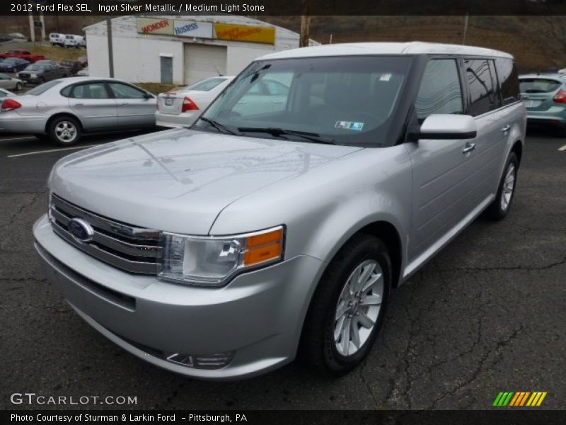 Ingot Silver Metallic / Medium Light Stone 2012 Ford Flex SEL