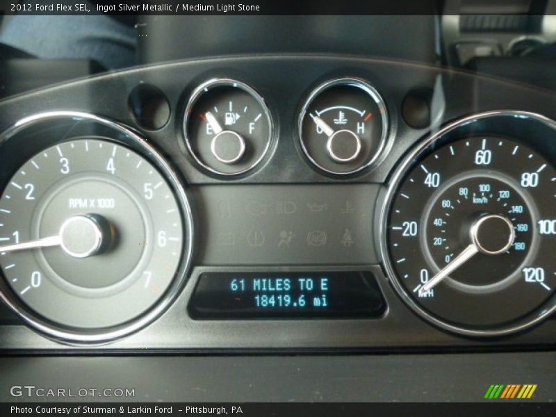 Ingot Silver Metallic / Medium Light Stone 2012 Ford Flex SEL