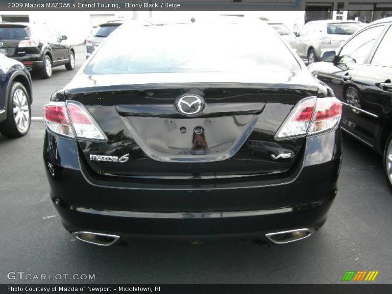 Ebony Black / Beige 2009 Mazda MAZDA6 s Grand Touring