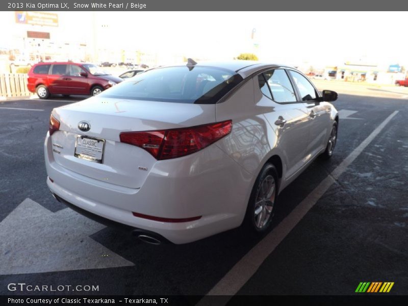 Snow White Pearl / Beige 2013 Kia Optima LX