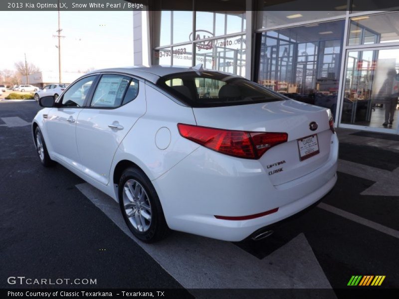 Snow White Pearl / Beige 2013 Kia Optima LX