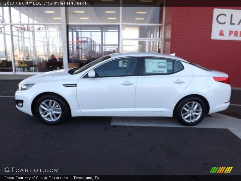Snow White Pearl / Beige 2013 Kia Optima LX