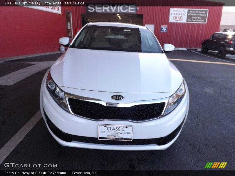 Snow White Pearl / Beige 2013 Kia Optima LX