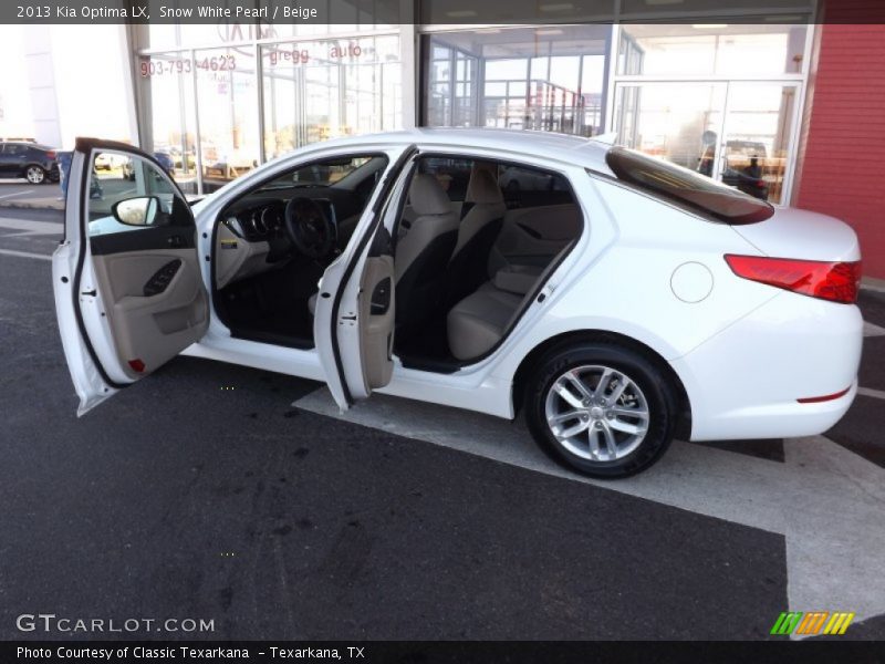Snow White Pearl / Beige 2013 Kia Optima LX