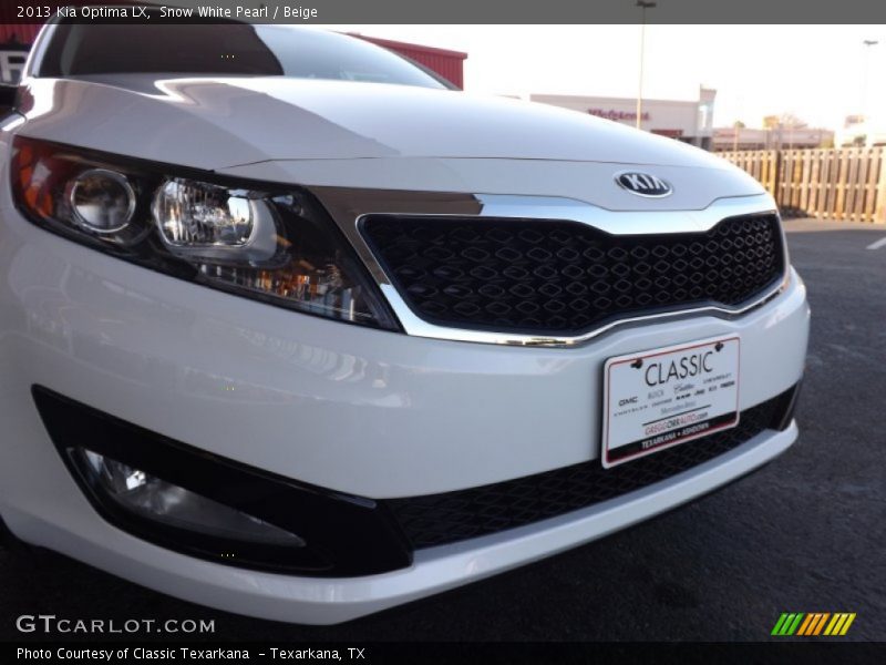 Snow White Pearl / Beige 2013 Kia Optima LX