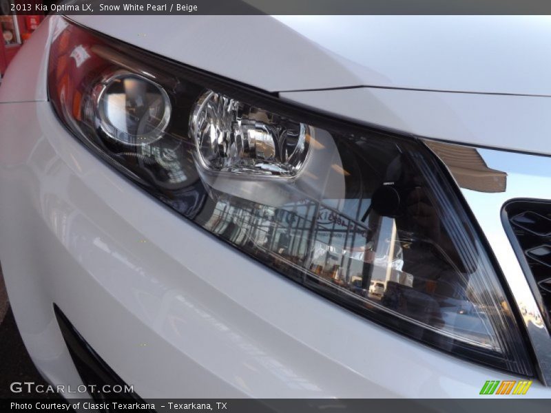 Snow White Pearl / Beige 2013 Kia Optima LX