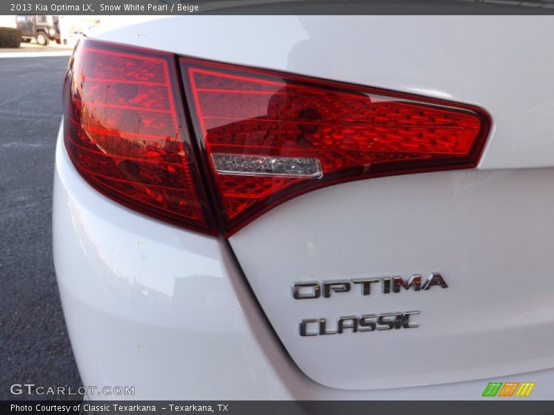Snow White Pearl / Beige 2013 Kia Optima LX