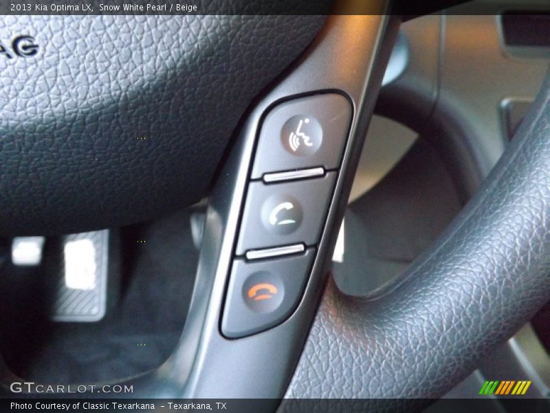 Snow White Pearl / Beige 2013 Kia Optima LX