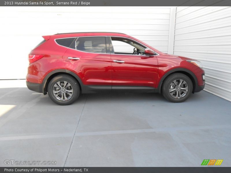Serrano Red / Beige 2013 Hyundai Santa Fe Sport